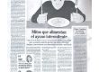 Recorte de prensa del periódico Faro de Vigo con una entrevista a la dietista de FIX Salud y Deporte sobre los mitos del ayuno intermitente.