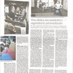 Reportaje en La Voz de Galicia sobre el séptimo aniversario de la clínica FIX Salud y Deporte con fisioterapia, nutrición y entrenamiento personalizado en García Barbón, Vigo.